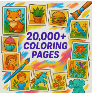 Koleksi Mewarna Kanak-Kanak Paling Lengkap! 20,000+ Halaman Mewarna